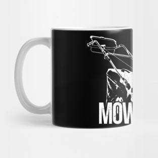 Lawn Mowing Gift Design Fun Landscaping Gardening Landscaper Print Mug